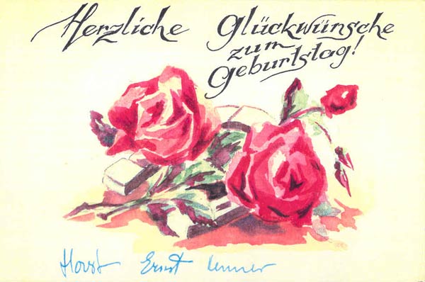 Platt: Glückwunschkarte