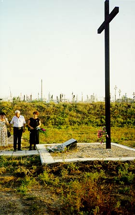Gebiet Astrachan: Gedenkkreuz